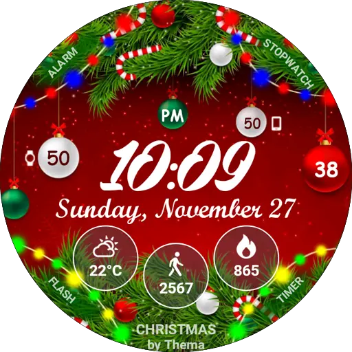 Christmas Lights Watch Face icon