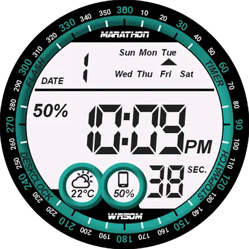 Digital One Watch Face icon