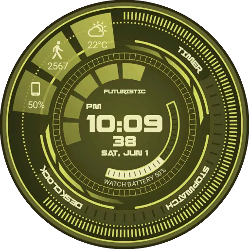 Futuristic GUI Watch Face icon