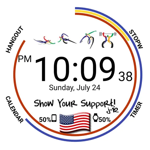 Country Support Watch Face icon