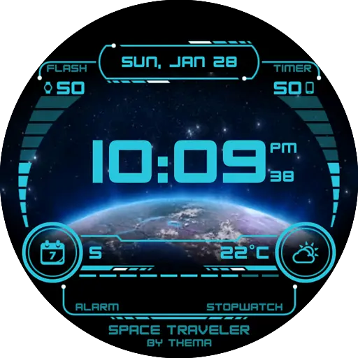 Space Traveler Watch Face icon