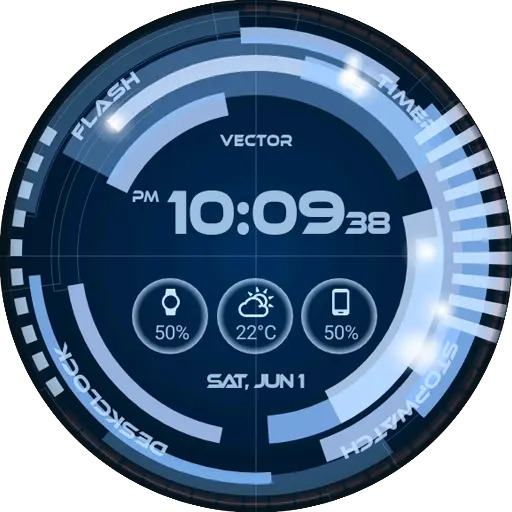 Vector GUI Watch Face icon