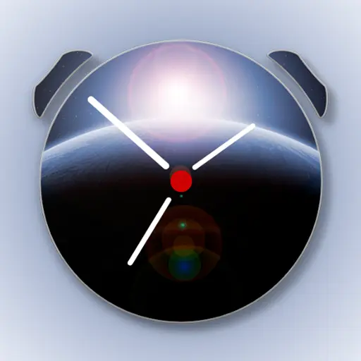 Alarm clock with big buttons icon