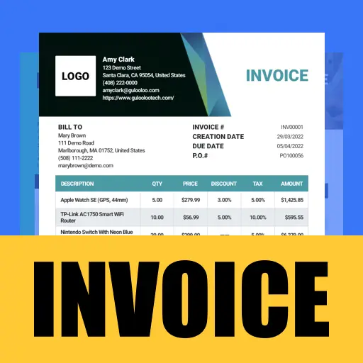 Invoice Maker, Invoices Manage icon