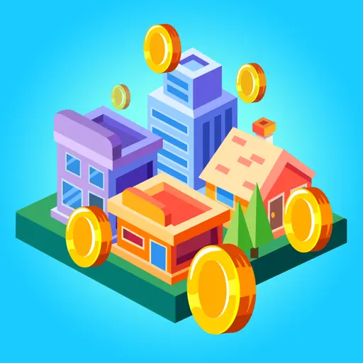 City Merge - idle building bus icon