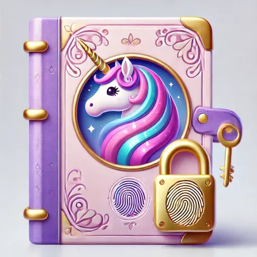 Unicorn Diary (lock - PIN) icon